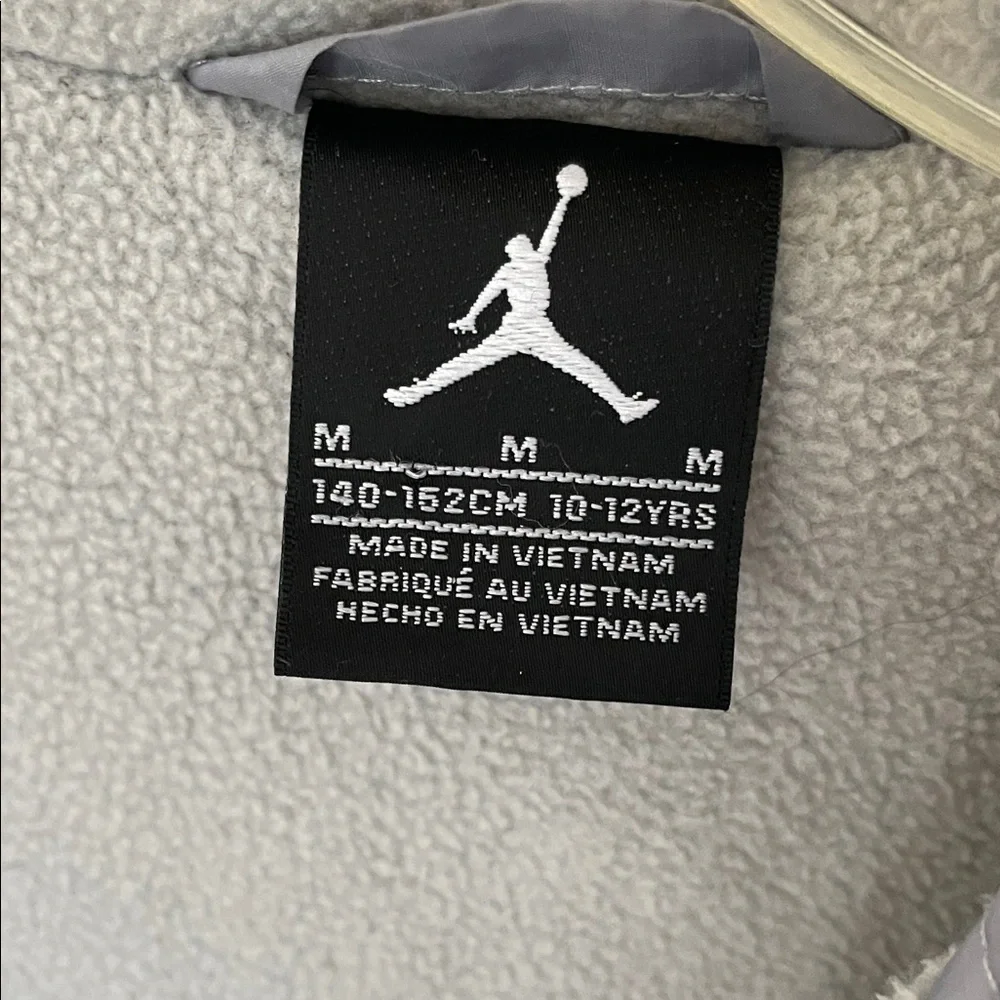 Jordan Kids Light Gray Fleece Lined Water-Resistant Coat